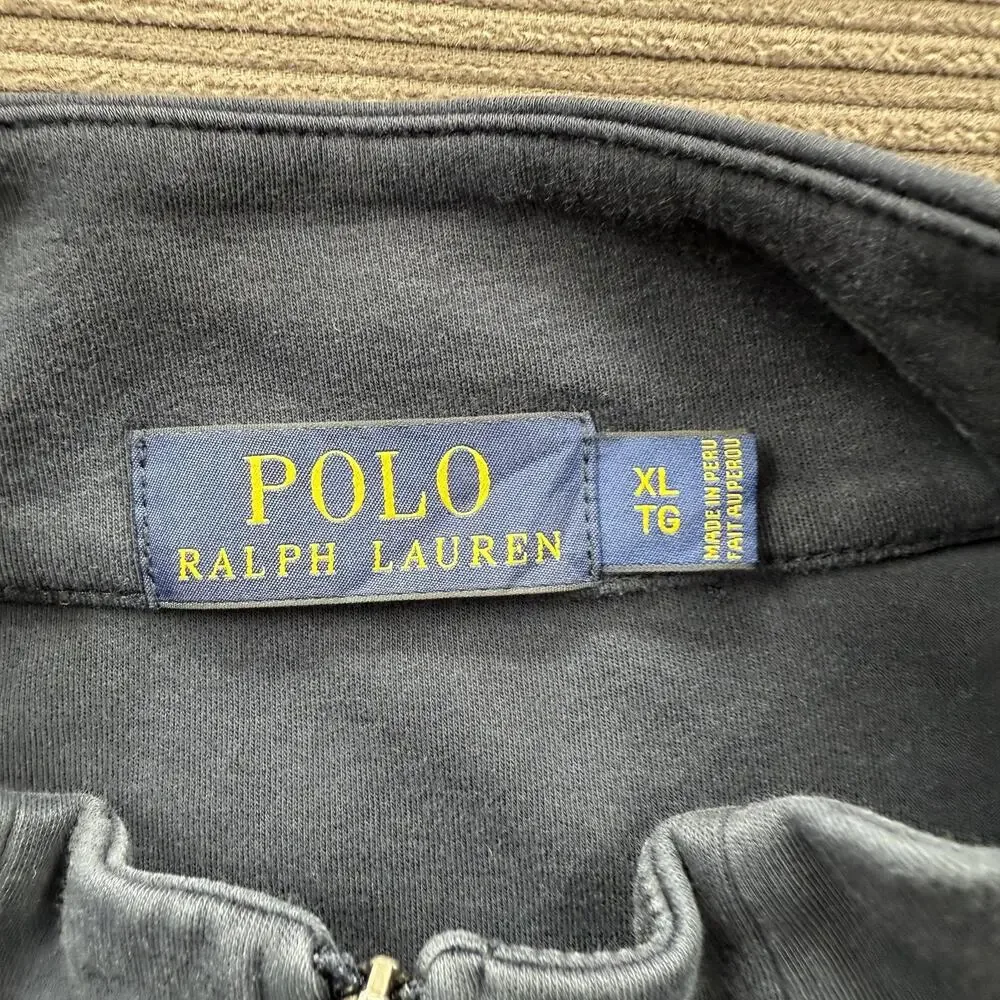 Polo Ralph‎ Lauren Pullover Mens XL 1/4 Zip Mock Neck Long Sleeve Pima Cotton